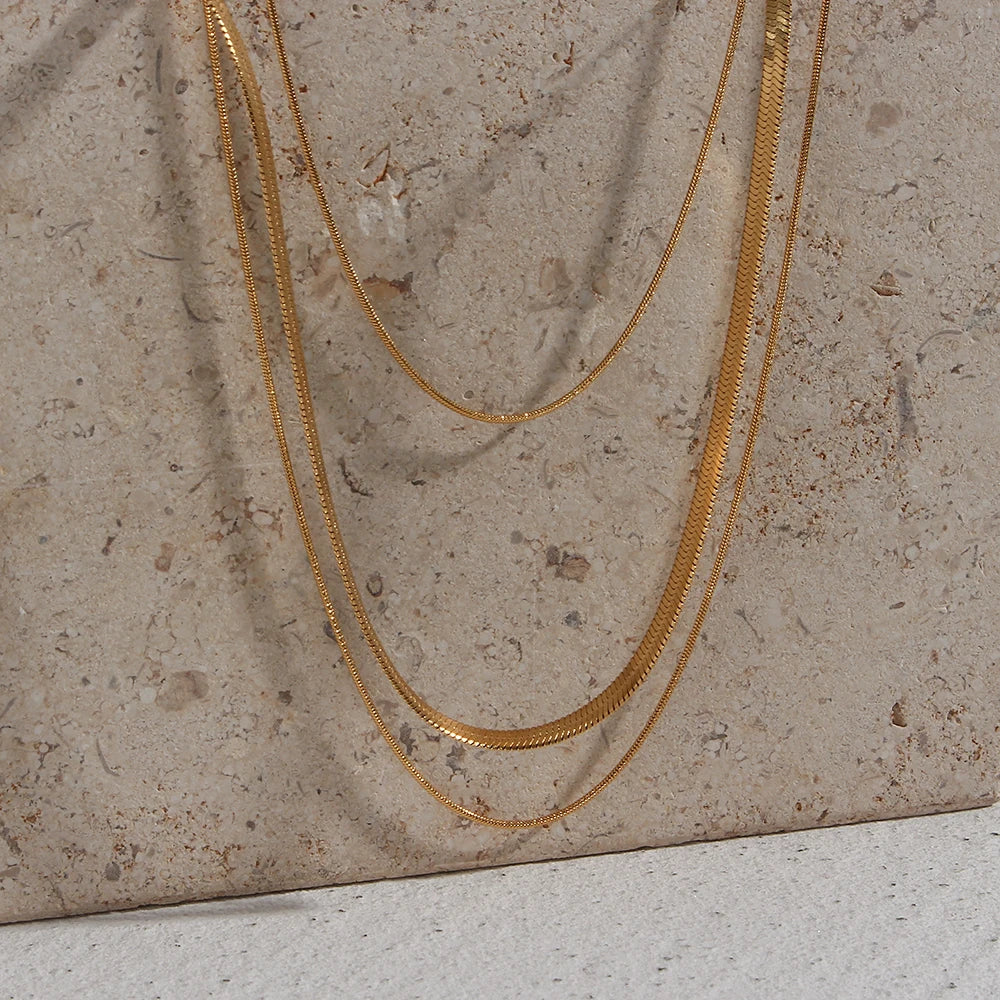 Celestial Goddess 18K Layered Necklace